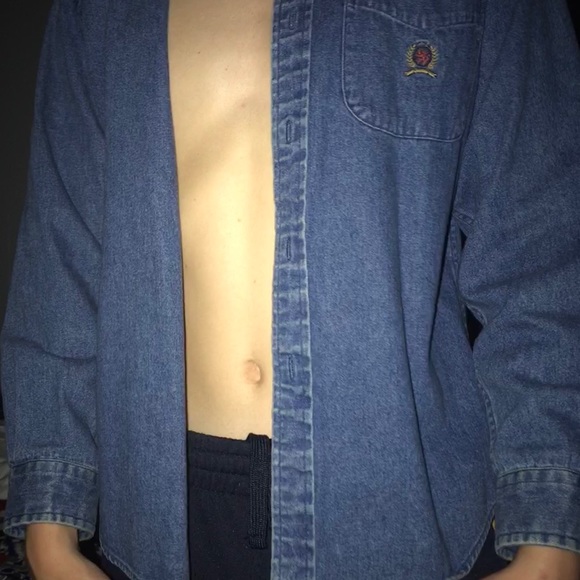 Tommy Hilfiger light denim button up - Picture 2 of 4